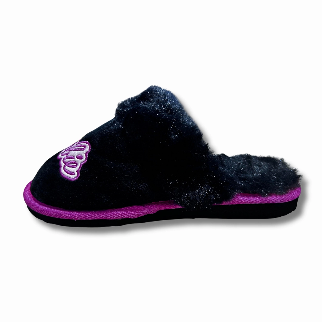 Antique Glass Slippers William Lamb Girls Slipper Barbie Black/Pink