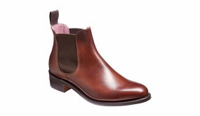 Chunky Cleated Chelsea Boots Violet - Walnut Calf / Brown Elastic