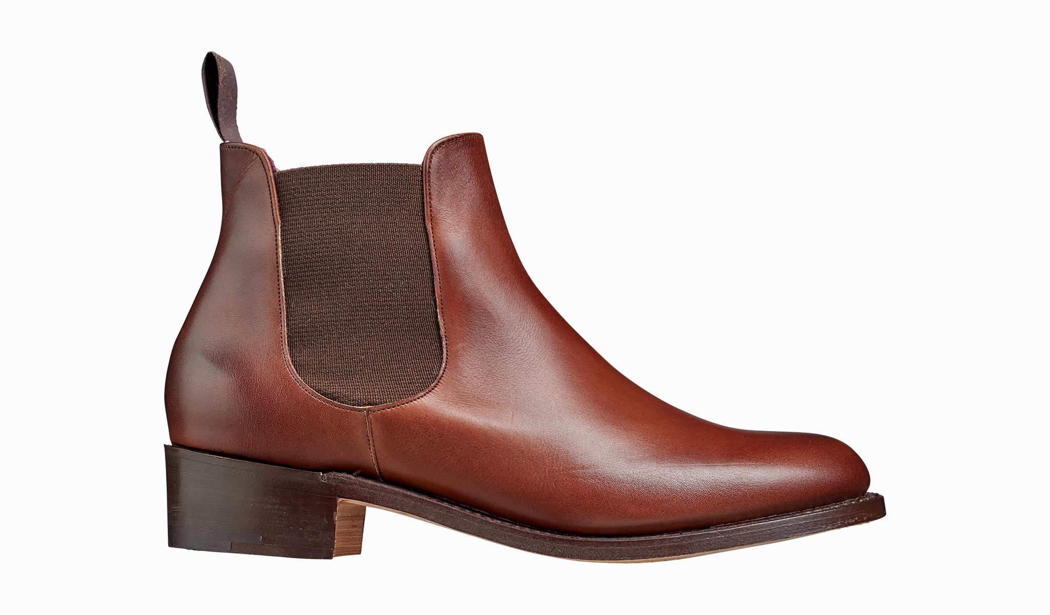 Chelsea Boots Formal Violet - Walnut Calf / Brown Elastic