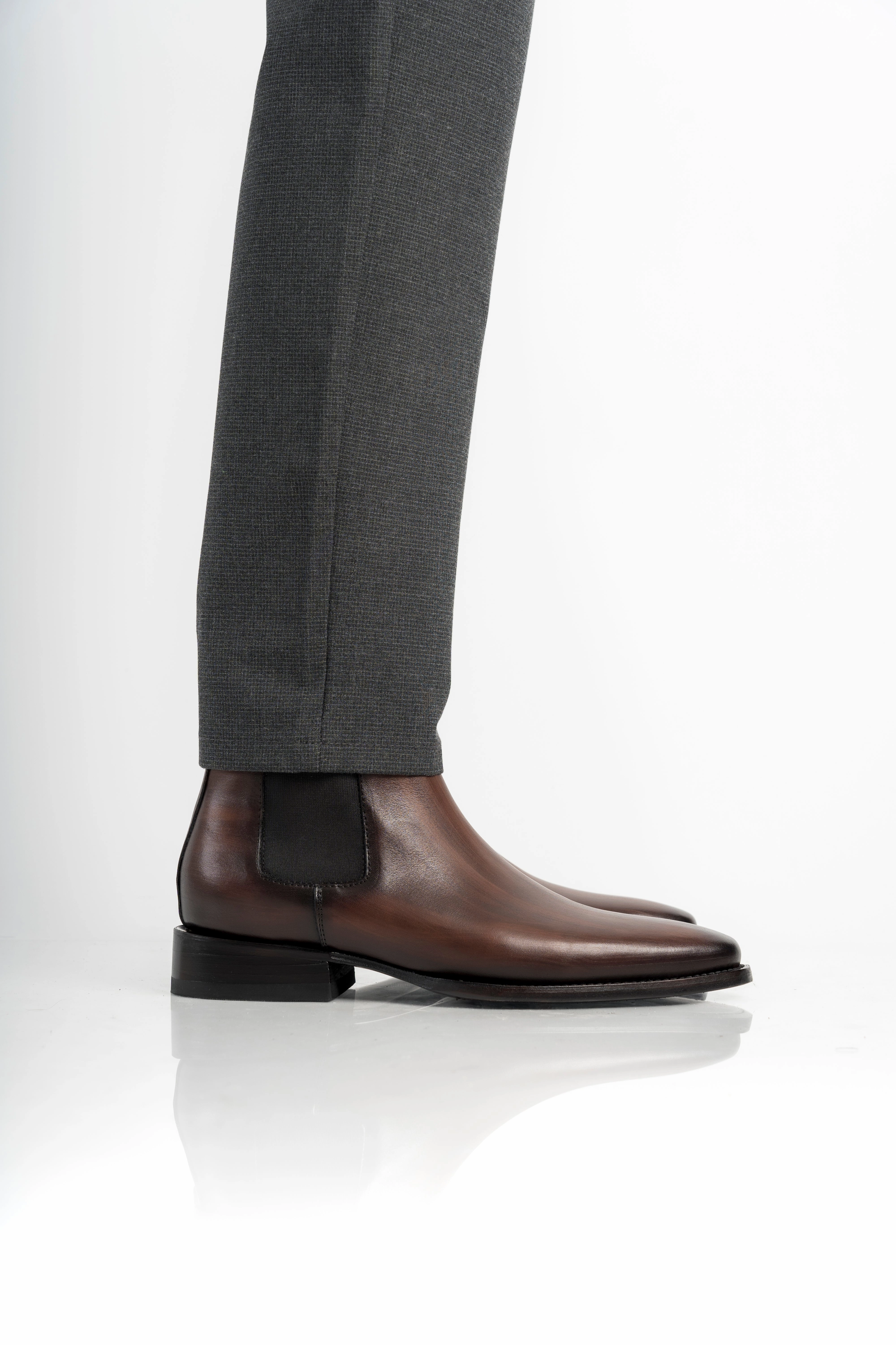 Franz Block Heel Chelsea Boots WOOD CHELSEA