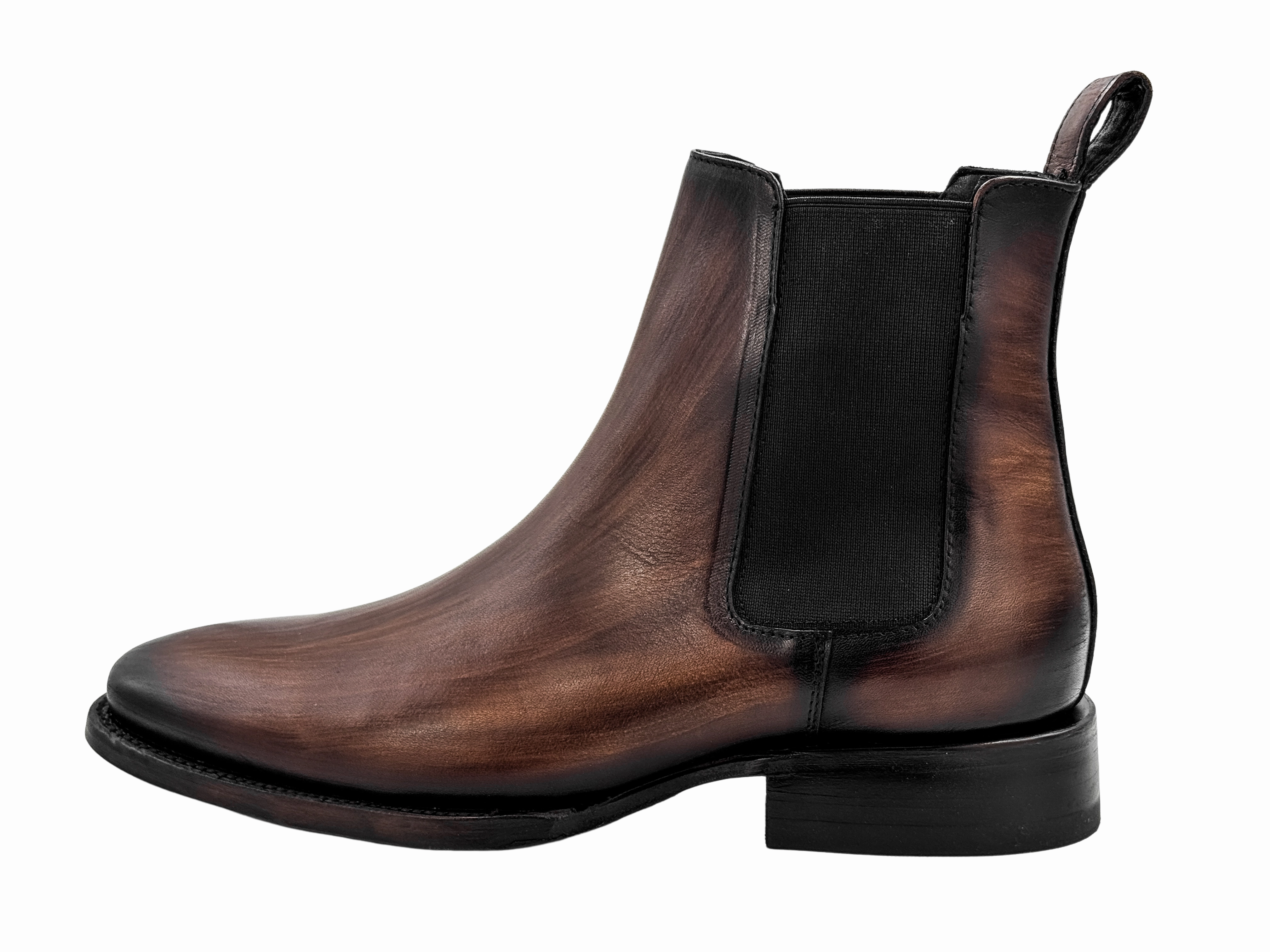 Mallory Leather Chelsea Boots WOOD CHELSEA