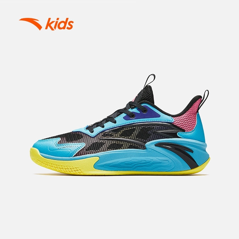 anta kids boys splash 7 basketball shoes A125B1131-3 -black/blue/pink (kasut bola keranjang kanak lelaki) Hyperflex Boa Golf Shoe