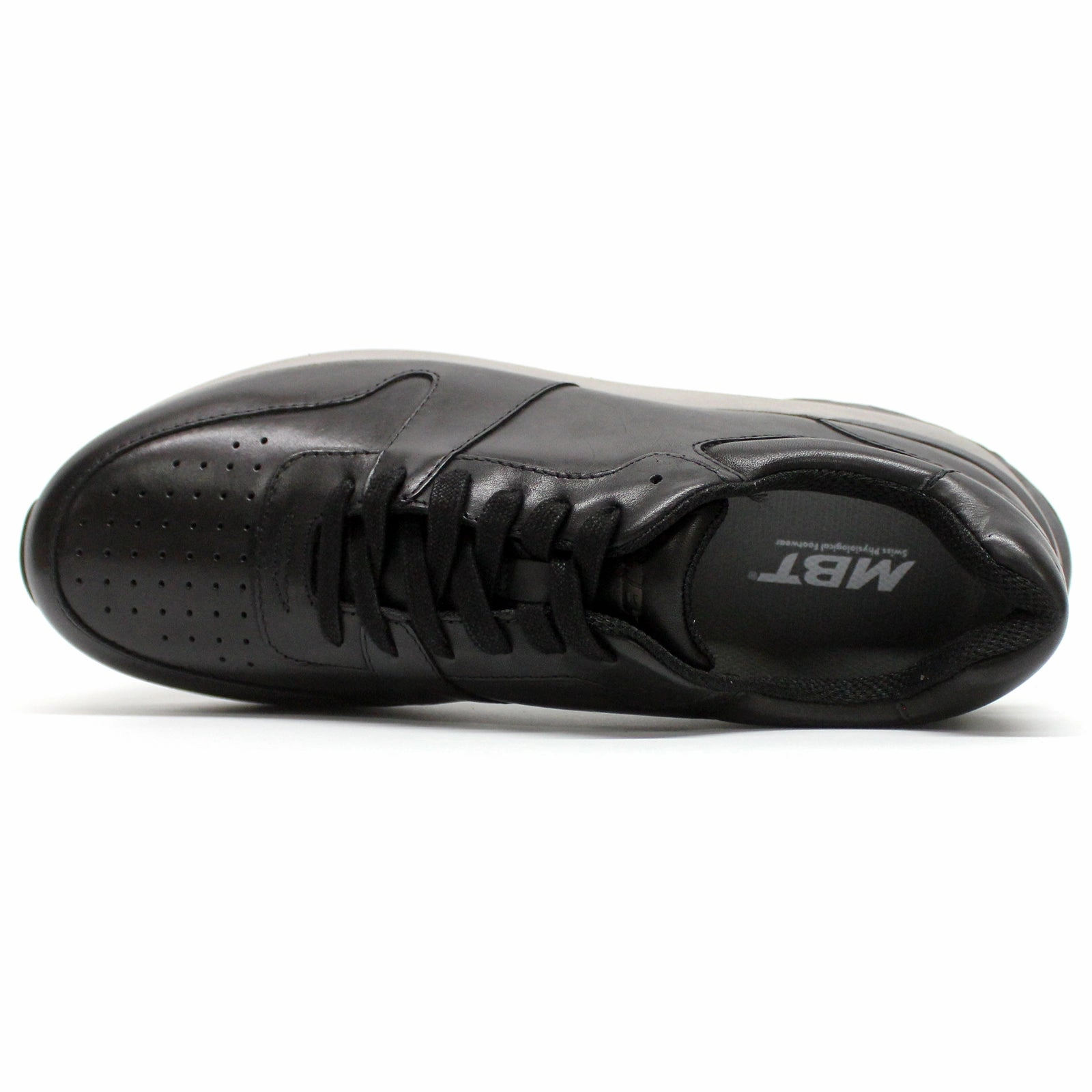 MBT Asti Nappa Leather Men's Lace Up Black Shoes Brogues Before Oxfords