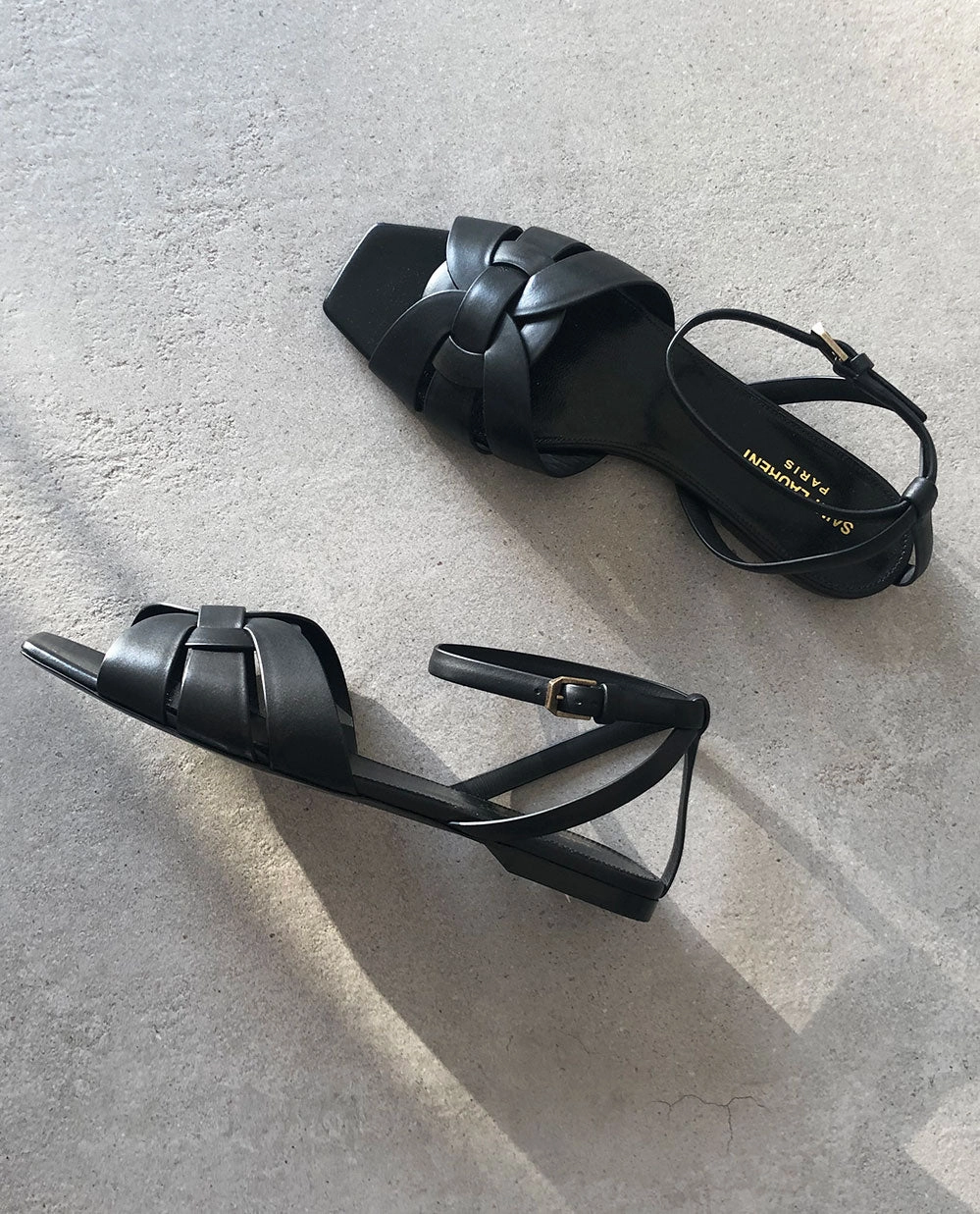 Nu Pieds Sandal with ankle strap, Black Water Resistant Ankle Boots