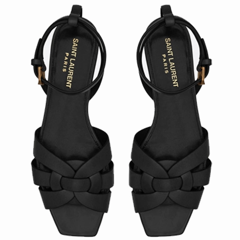 Nu Pieds Sandal with ankle strap, Black Gypsy Ankle Boots