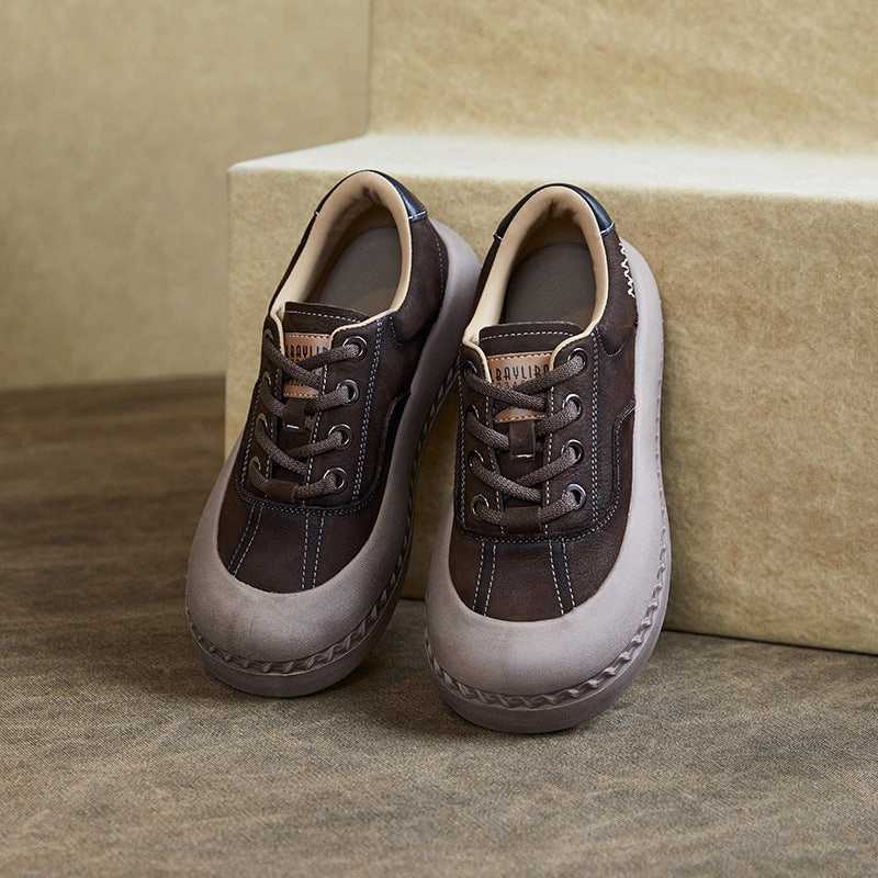 Best Power Cushion Badminton Shoes Women Retro Fashion Leather Casual Shoes