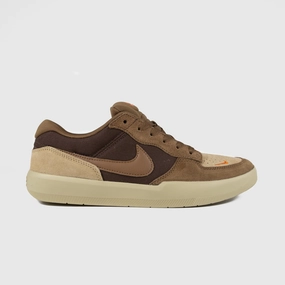Nike SB - Force 58 Shoes - Baroque Brown / Mosswood Brown Cricket Nike Shoes