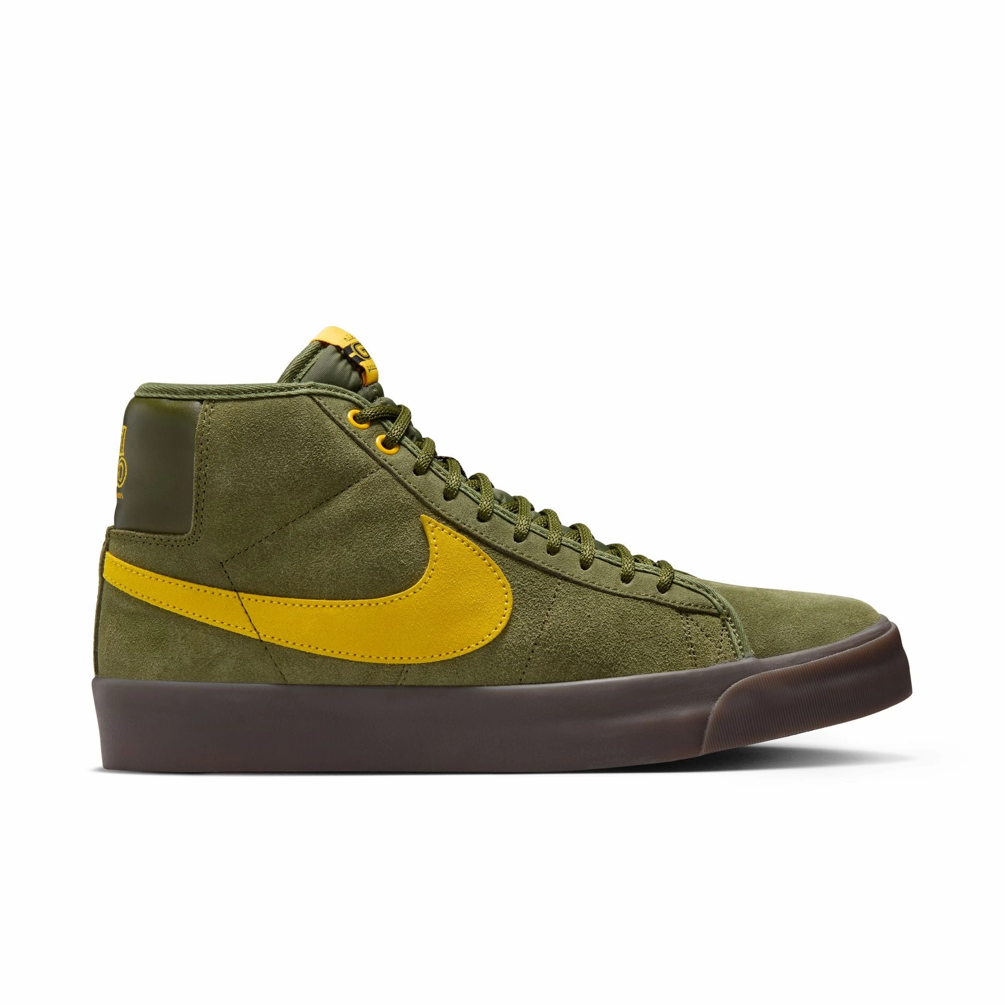 High Top Basketball Shoes Nike Nike SB Zoom Blazer Mid x Antihero-Rough Green/Amarillo