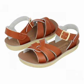 Best Deals On Running Shoes Salt-Water Swimmer Childrens Tan Leather Sandals