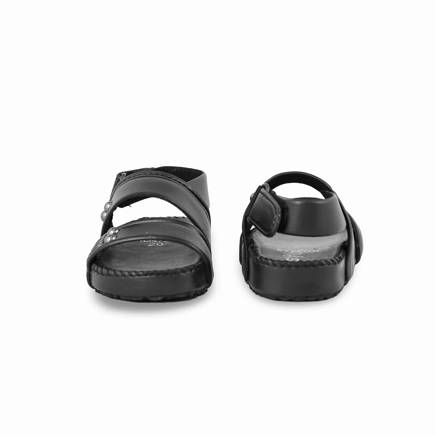Porn In Sandals Boys Black Formal Sandal KD4728