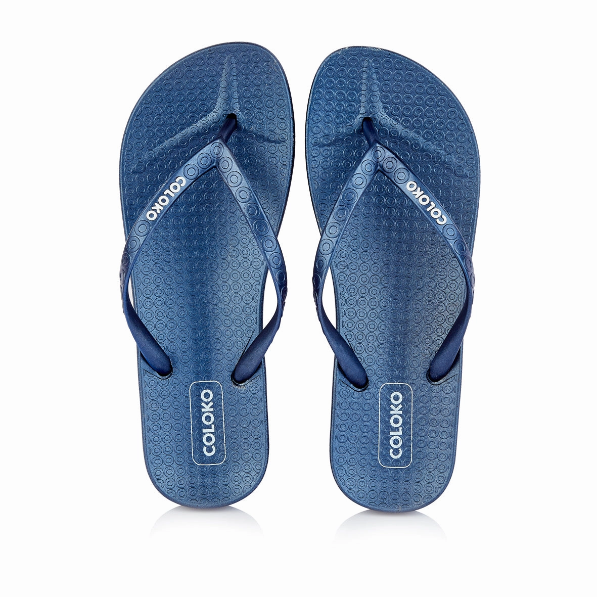 Flip Flops In Hawaii Coloko Lantana Anatomic Metallic Flip Flops Pink / Pewter / Navy