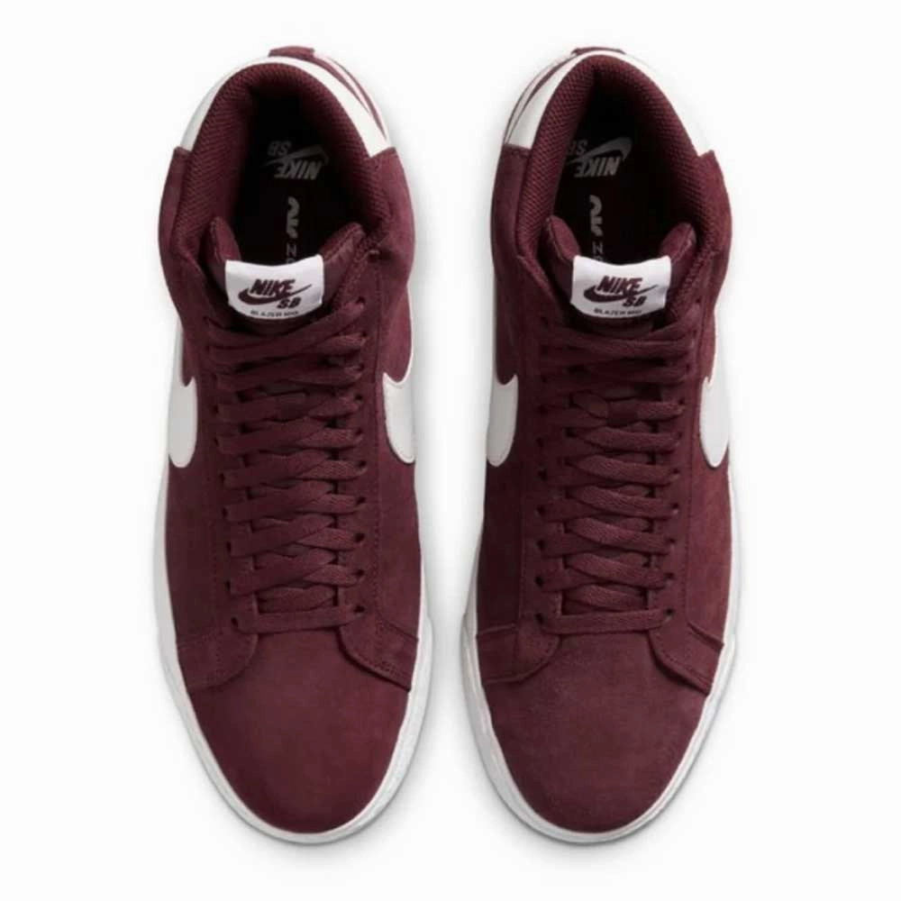 FD0731600 Burgundy Crush Summit White Blazer Mid Nike SB Suede Shoes 1st Nike Shoe