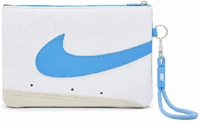 Ceedee Lamb Nike Shoes Nike Icon Blazer Wristlet Large Document Wallet Clutch Bag with Strap Sky Blue, White/Light Blue