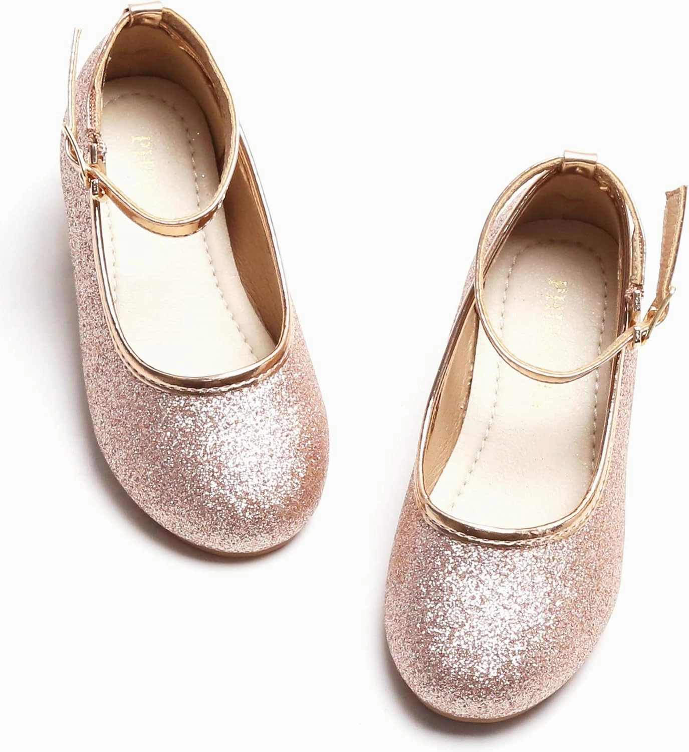 Toddler Flower Girl Dress Shoes - Little Girl Ballet Flats Sparkly Wedding Party Asics Free Running Shoes