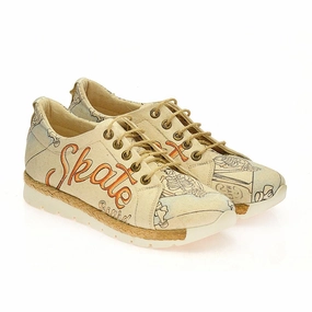 Tie Skate Skate Board Sneaker Shoes SHR100