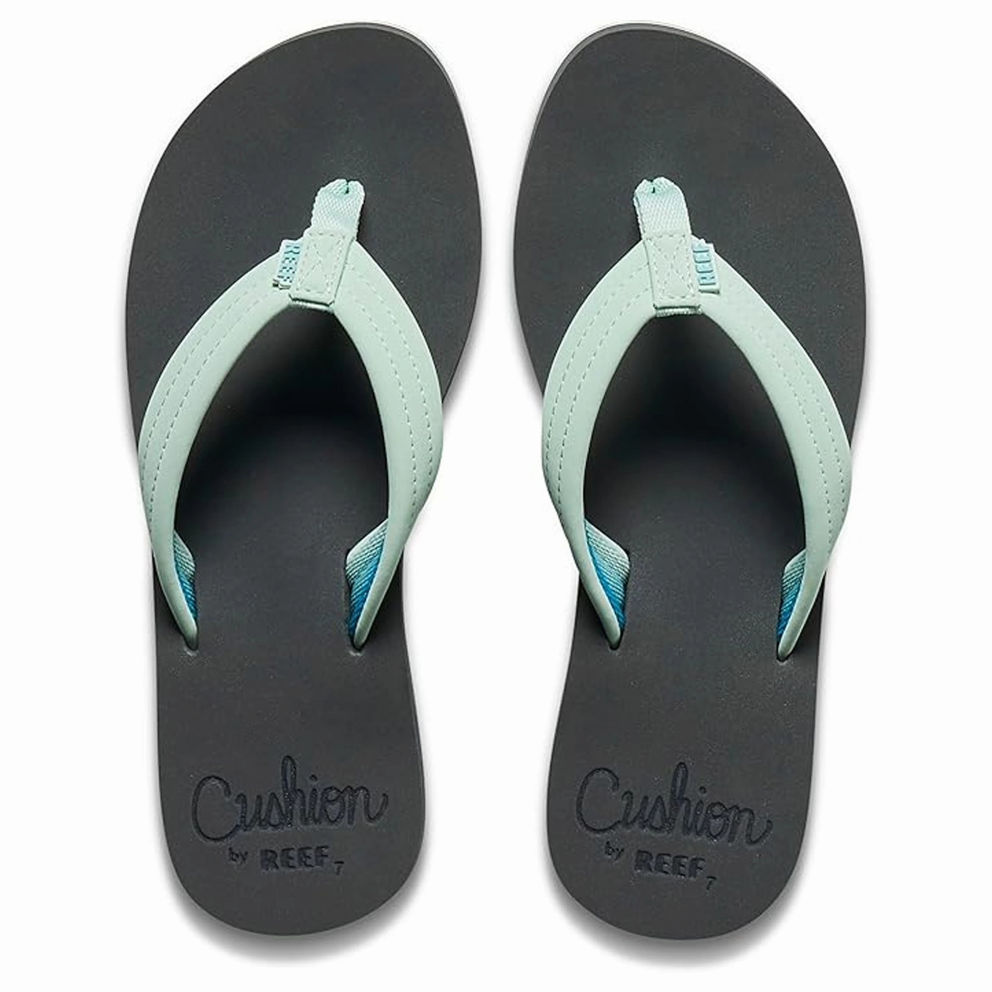 Reef Cushion Breeze Women's Sandals - Grey Mint People Wearing Flip Flops