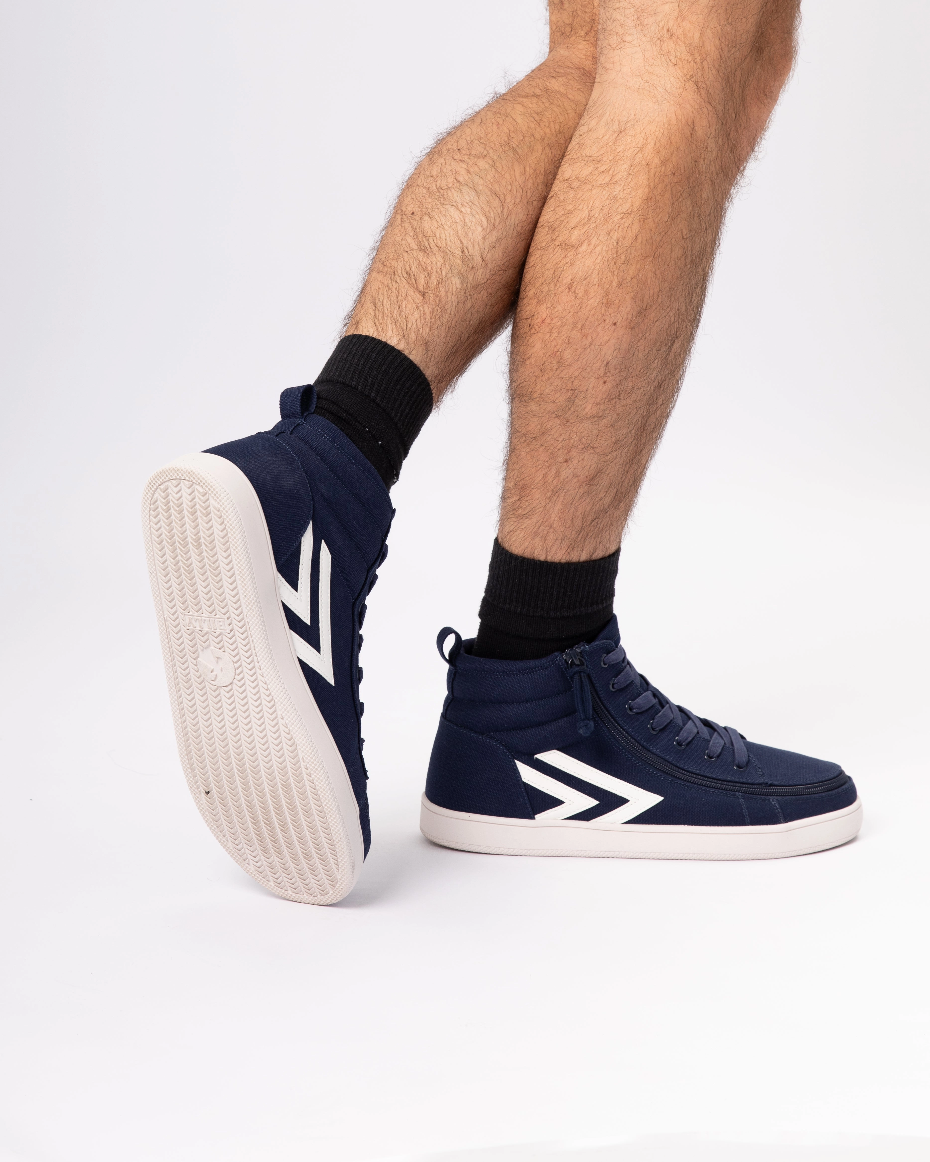 CS High Top (Men) - Navy/White Early Skate Shoes