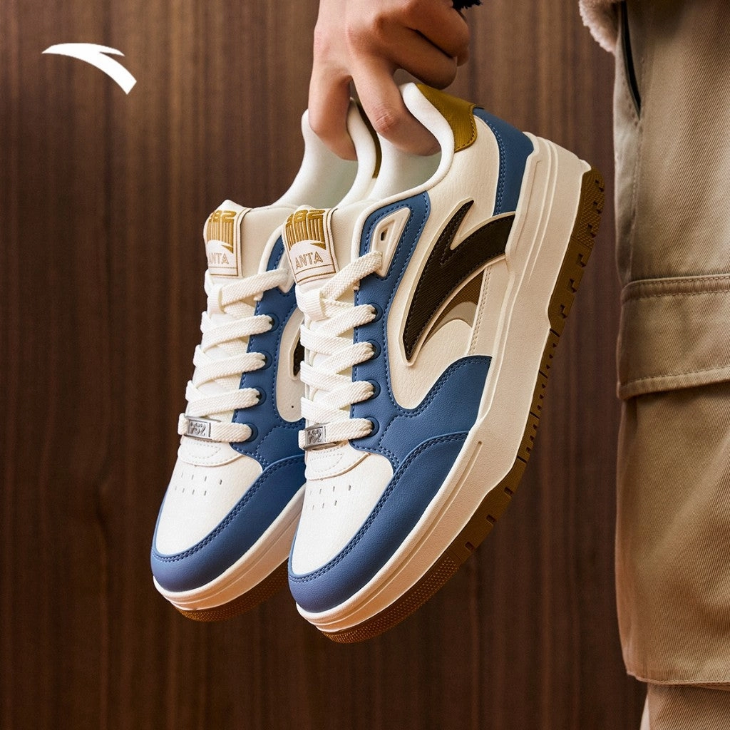 Skate Shoes No Laces ANTA Men Skate Shoes Sneakers/ Casual Shoes 1124D8068-4 (Kasut Kasual Lelaki)