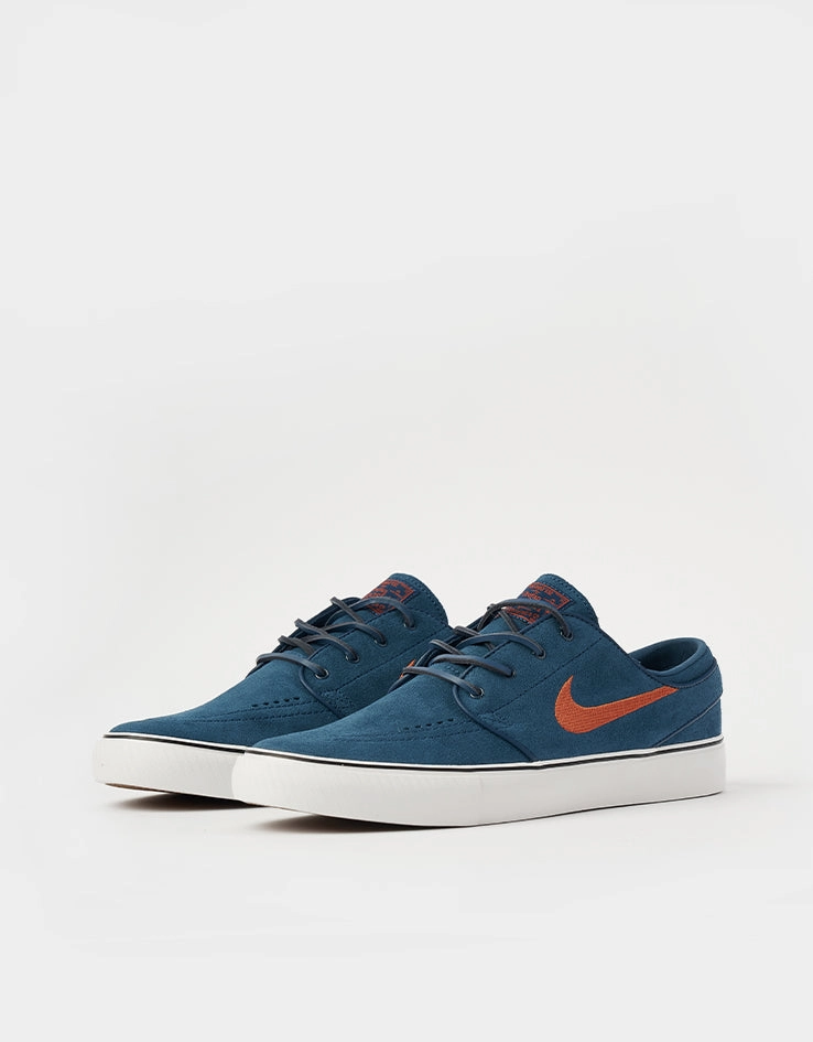 Nike SB Zoom Janoski OG  Skate Shoes - Blue Force/Campfire Orange-Blue Force Shoes Nike Hyperdunk