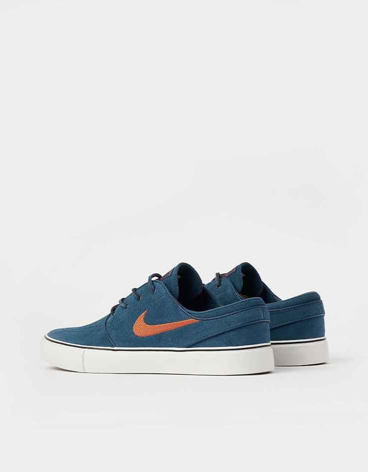 Nike SB Zoom Janoski OG  Skate Shoes - Blue Force/Campfire Orange-Blue Force Nike Shoe Names