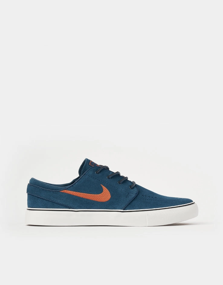 Nike SB Zoom Janoski OG  Skate Shoes - Blue Force/Campfire Orange-Blue Force Best Nike Kobe Shoes