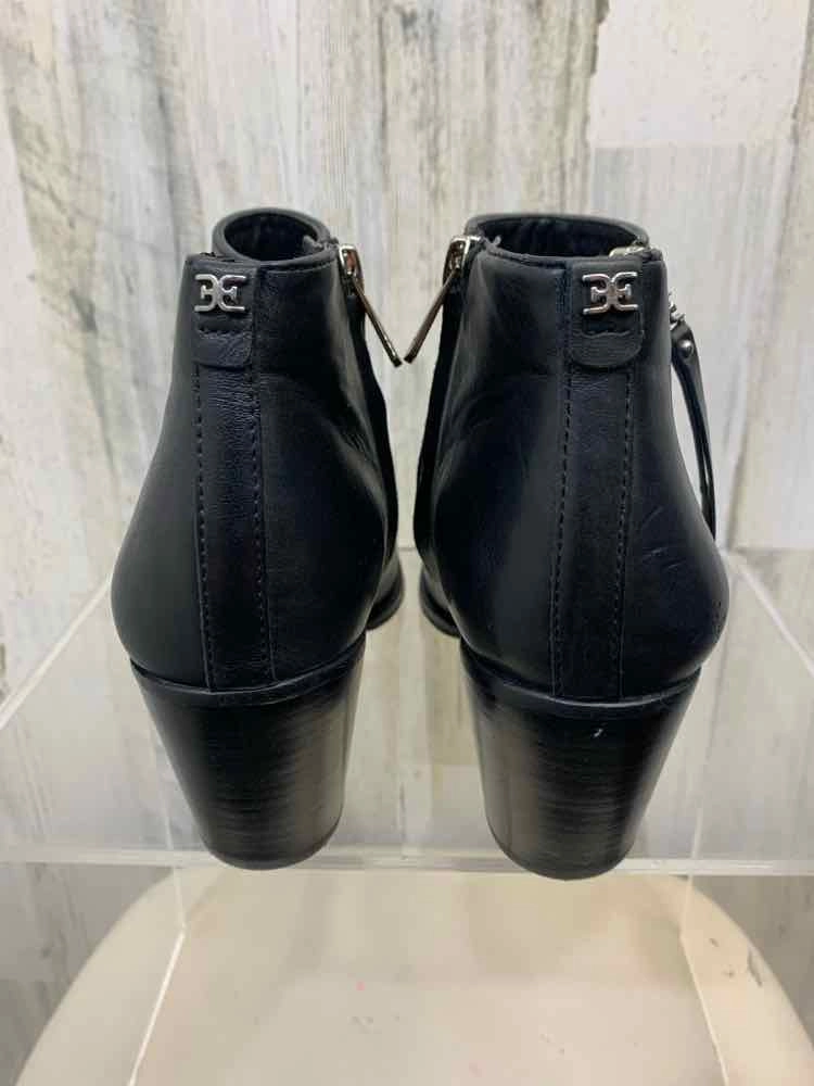 SAM EDELMAN SHOES Shoe Size 8.5 Black Leather ANKLE BOOT Shoes Combat Ankle Boots
