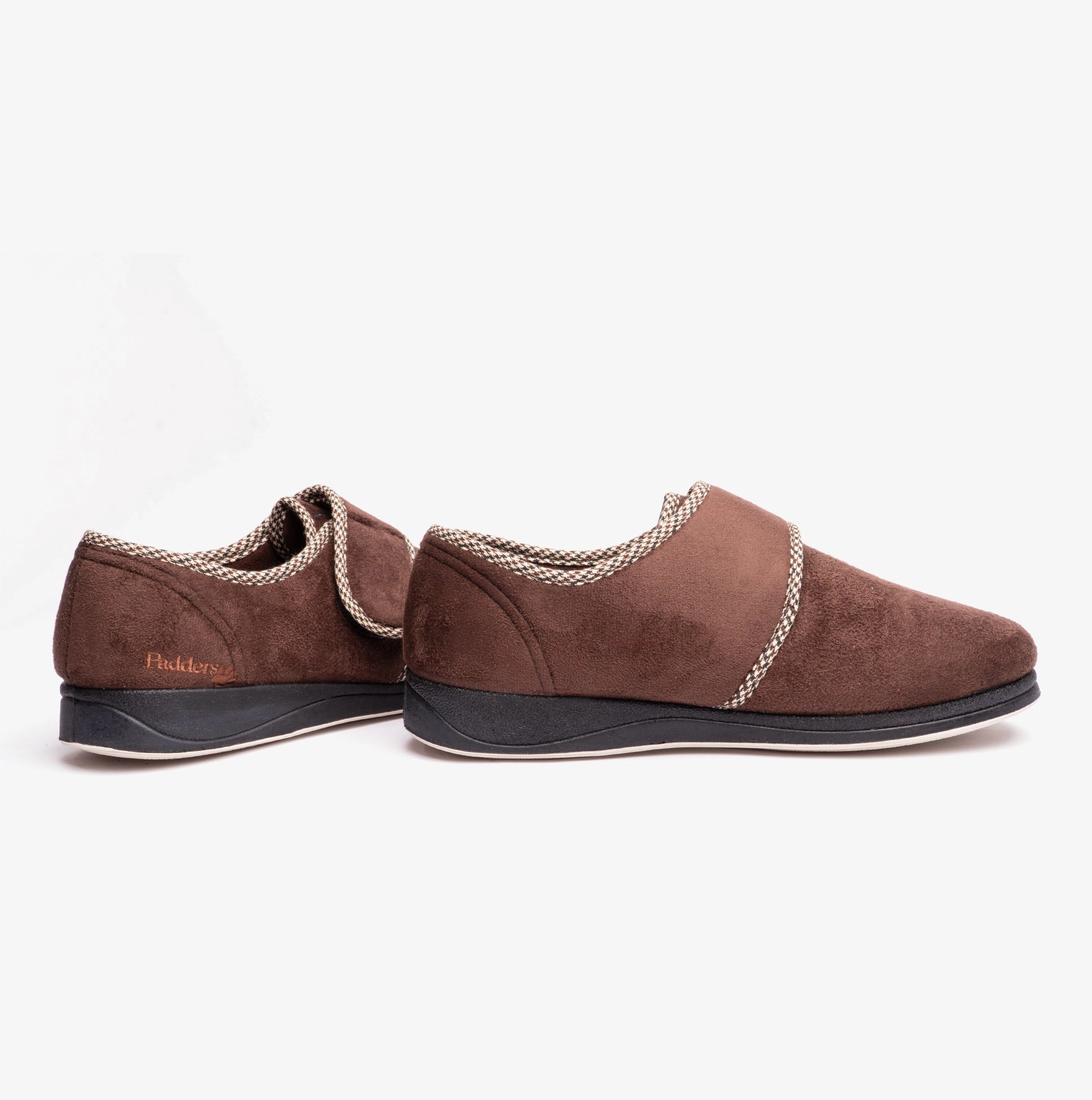 Padders HARRY (G Fit) Mens Slippers Dark Brown Slippers For Girls