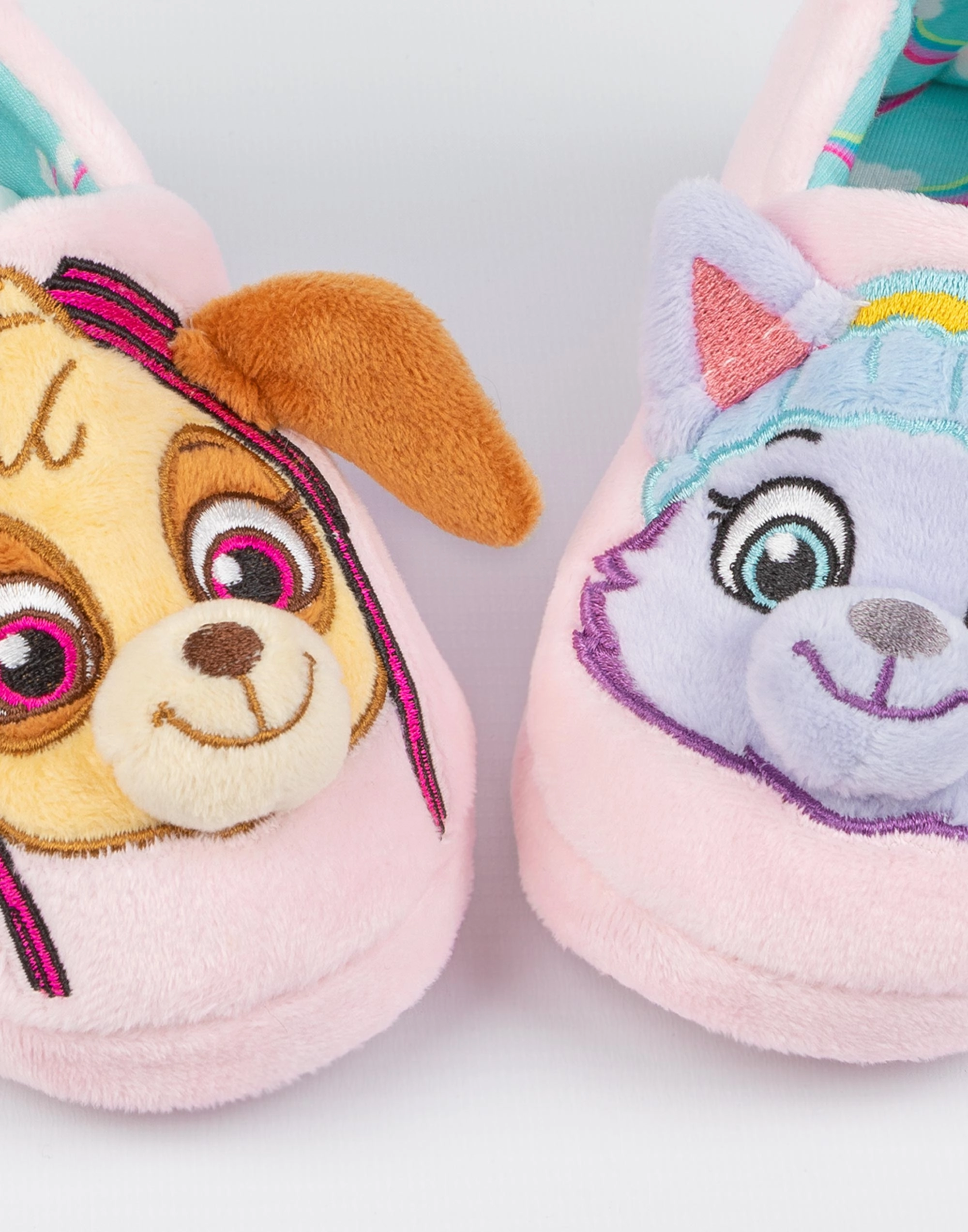 Slippers With Removable Bottoms PAW Patrol Everest & Skye 3D Ears Girls Slippers