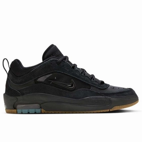 Sb Nike Skate Shoes FB2393001 Black Anthracite Air MAX Ishod Nike SB Suede & Leather Skateboarding Shoes