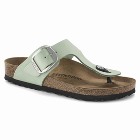Gizeh Big Buckle Nubuck Leather New Sandals