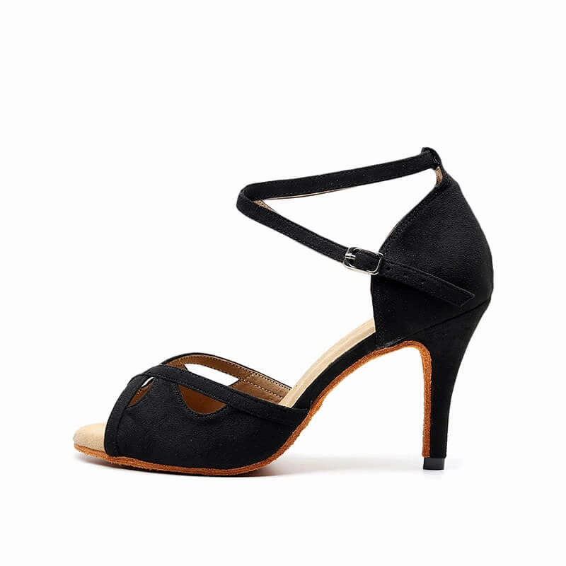 Ankle Boots For Women Wide Fit Women Flannel Suede Ankle Strap Latin Dance Shoes