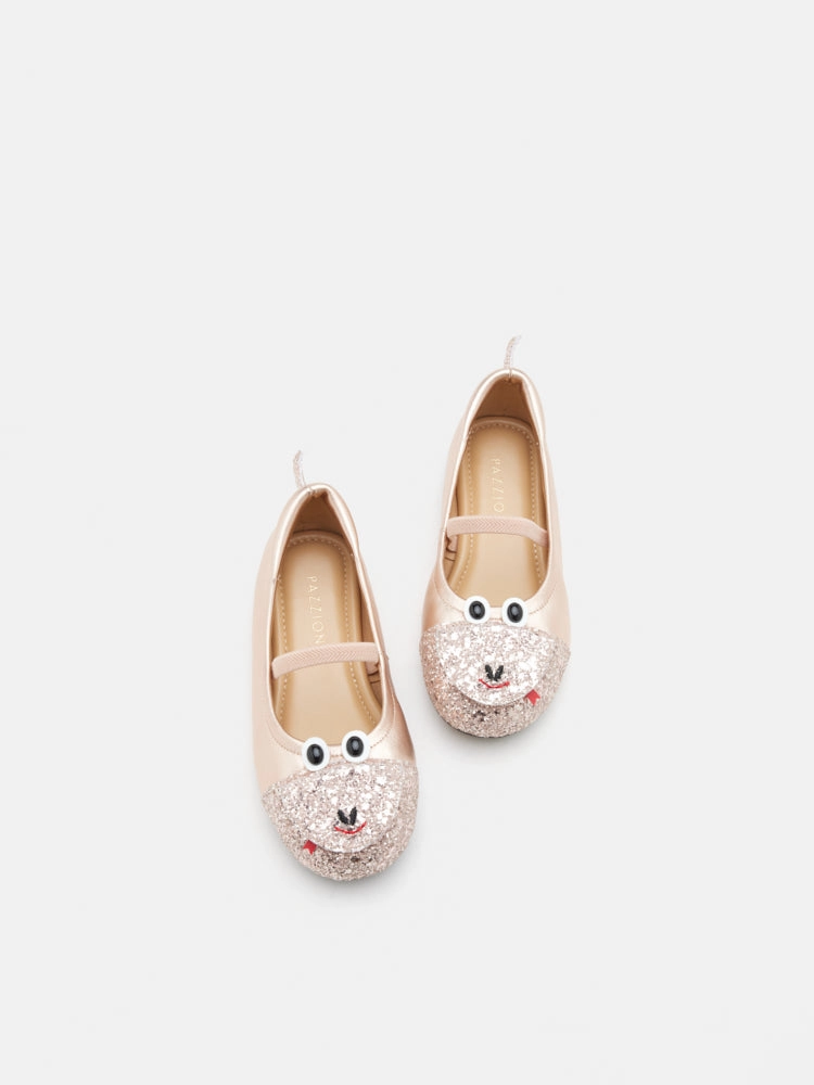 Mini Alessandra Glitter Flats For Flat Feet Walking Good