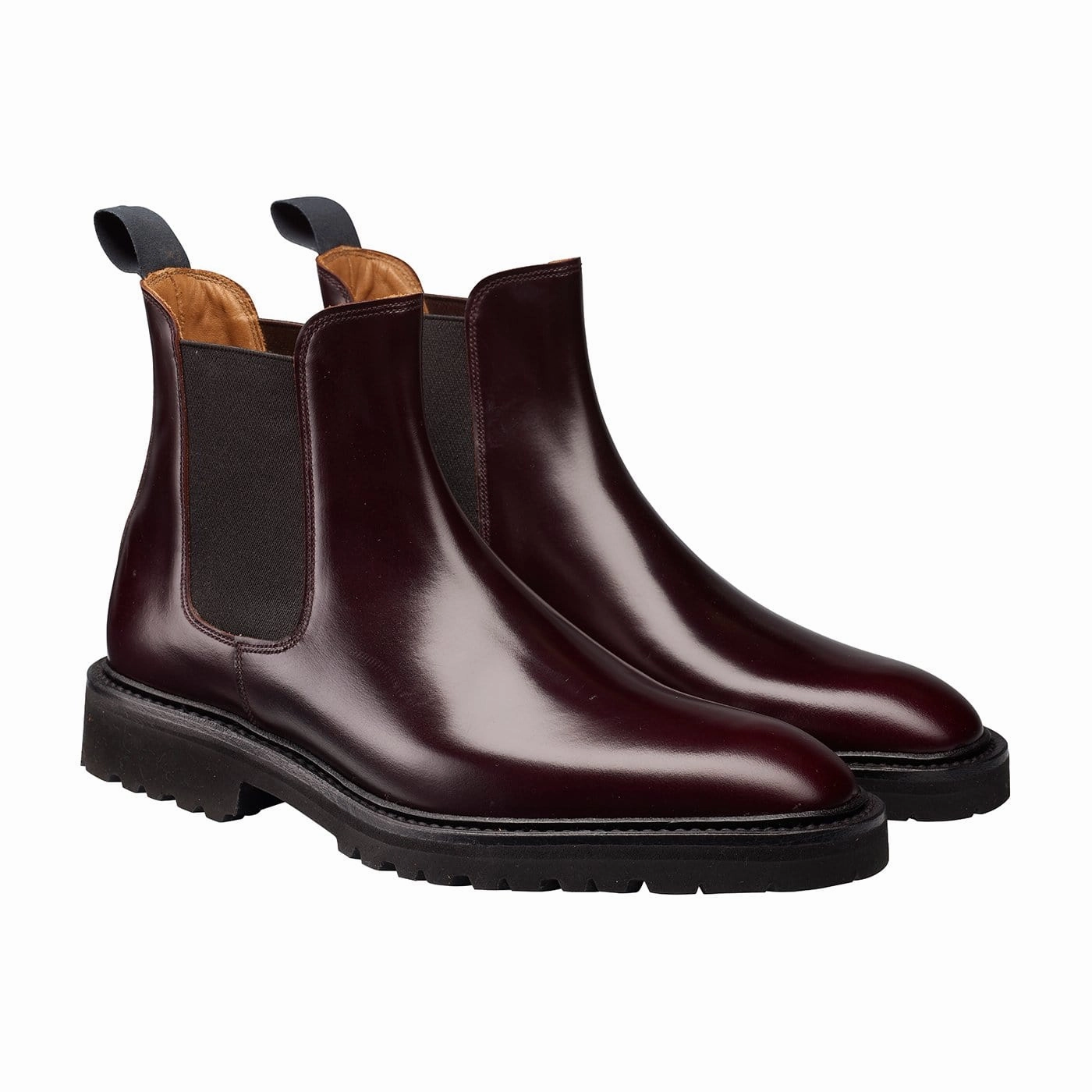 Poppy Burgundy Cavalry Calf Chelsea Boots Matte