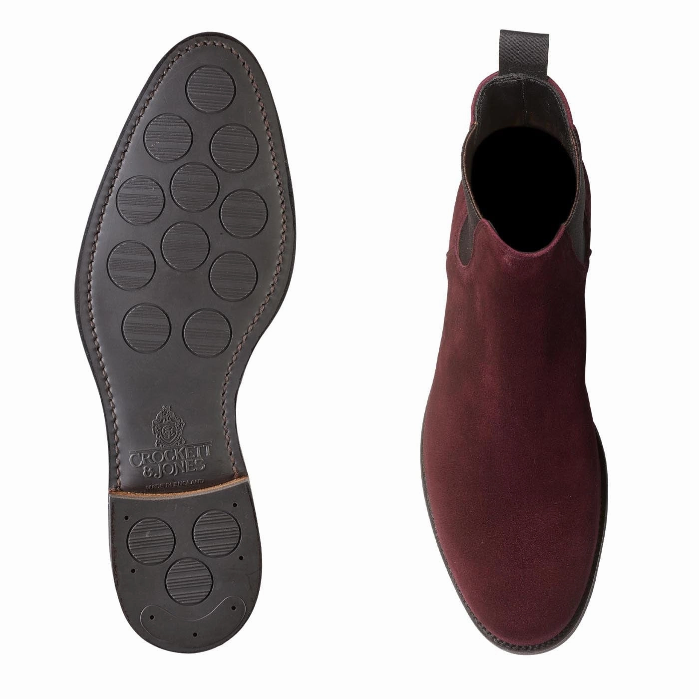 Best Walking Chelsea Boots Margie Plum Calf Suede