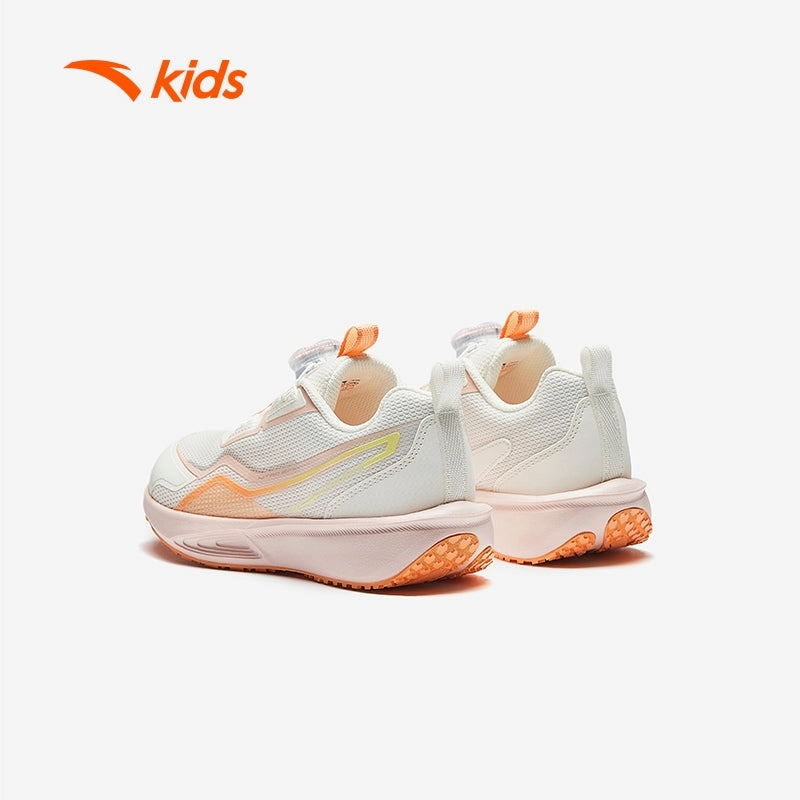 Skate Shoe Collabs anta kids girls hydrogen jump running shoes 3225C9905-1 -beige/orange (kasut sukan kanak perempuan)