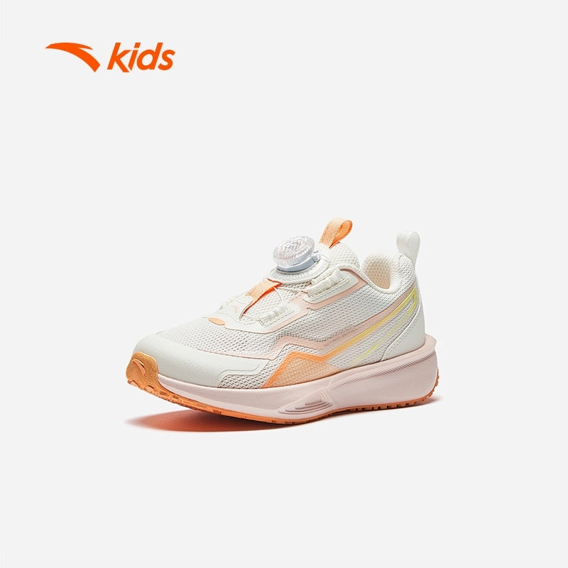 Wide Width Skate Shoes anta kids girls hydrogen jump running shoes 3225C9905-1 -beige/orange (kasut sukan kanak perempuan)