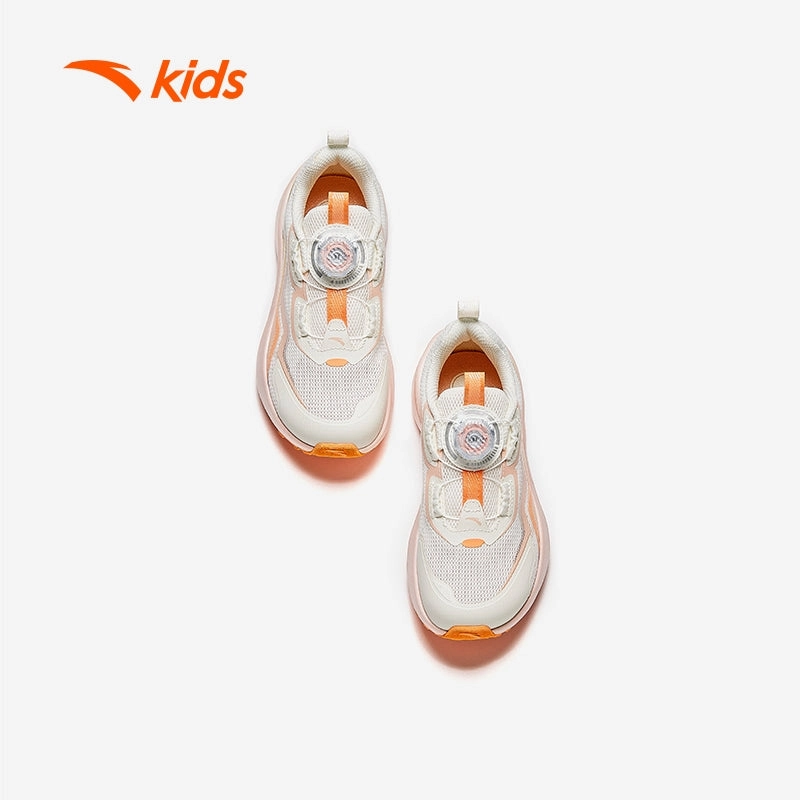 anta kids girls hydrogen jump running shoes 3225C9905-1 -beige/orange (kasut sukan kanak perempuan) Rising Sun Skate Shoes