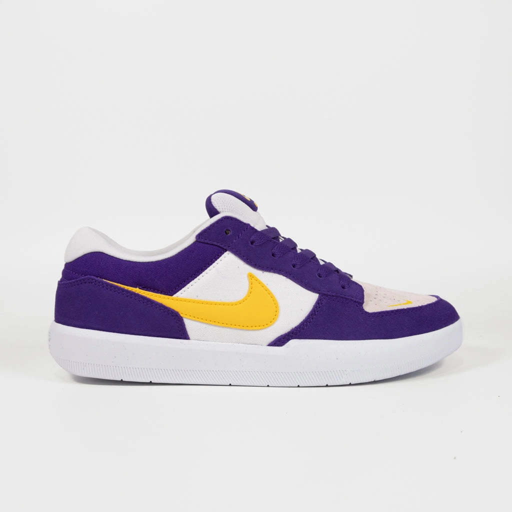 Psg Nike Shoes Nike SB - Force 58 Shoes - Court Purple / Amarillo / White