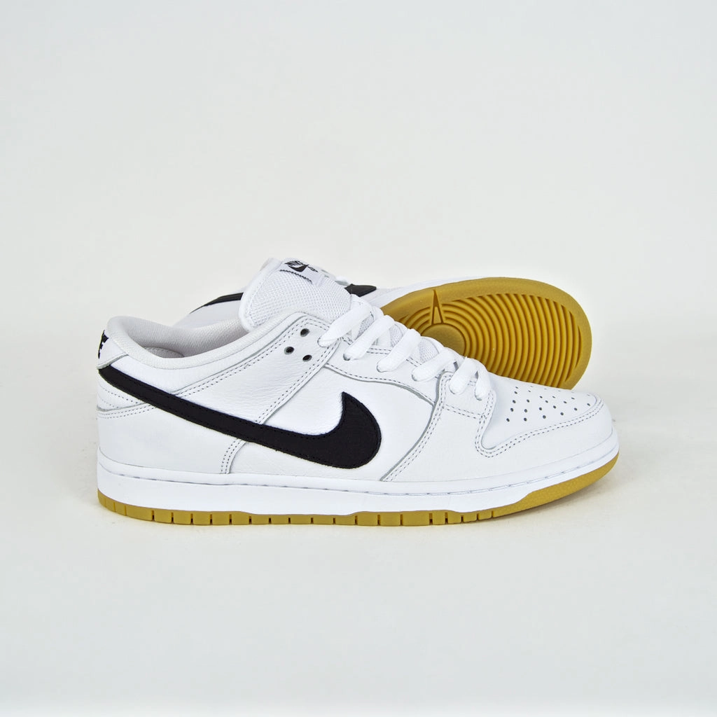 Nike Shoes Wings Nike SB - Dunk Low Pro Orange Label ISO Shoes - White / Black / Gum