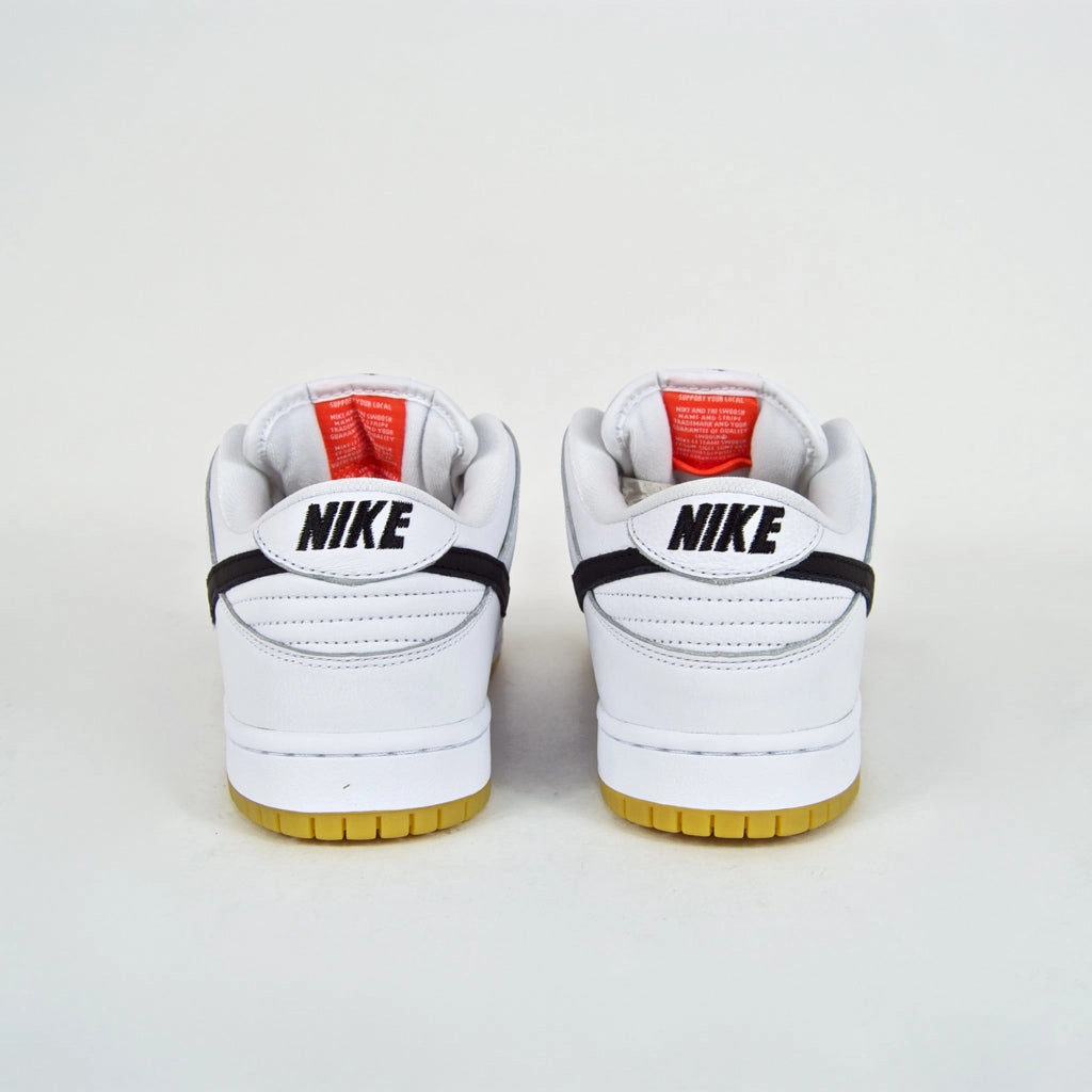 Ronaldinho Shoes Nike Nike SB - Dunk Low Pro Orange Label ISO Shoes - White / Black / Gum
