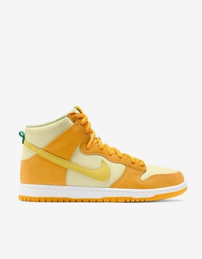 Shoe Box Nike Nike SB Dunk High Pro Skate Shoes - University Gold/Vivid Sulfur-Citron