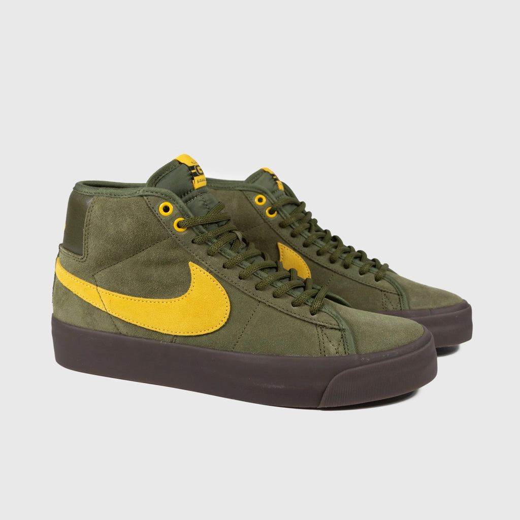 Nike SB - Anti Hero Blazer Mid Shoes - Rough Green / Amarillo - Rough Green Shoes Nike Lunarlon