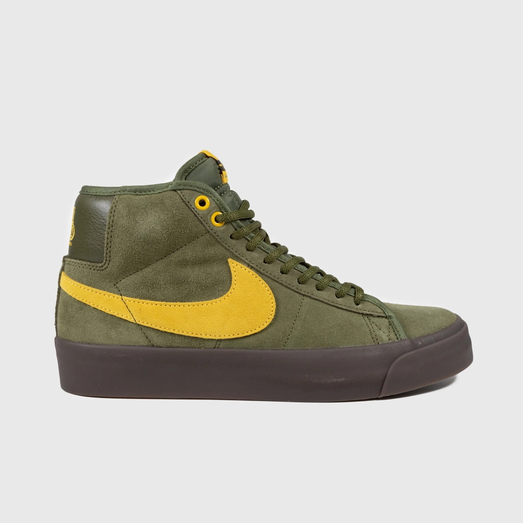 Nike Basketball Shoes James Harden Nike SB - Anti Hero Blazer Mid Shoes - Rough Green / Amarillo - Rough Green
