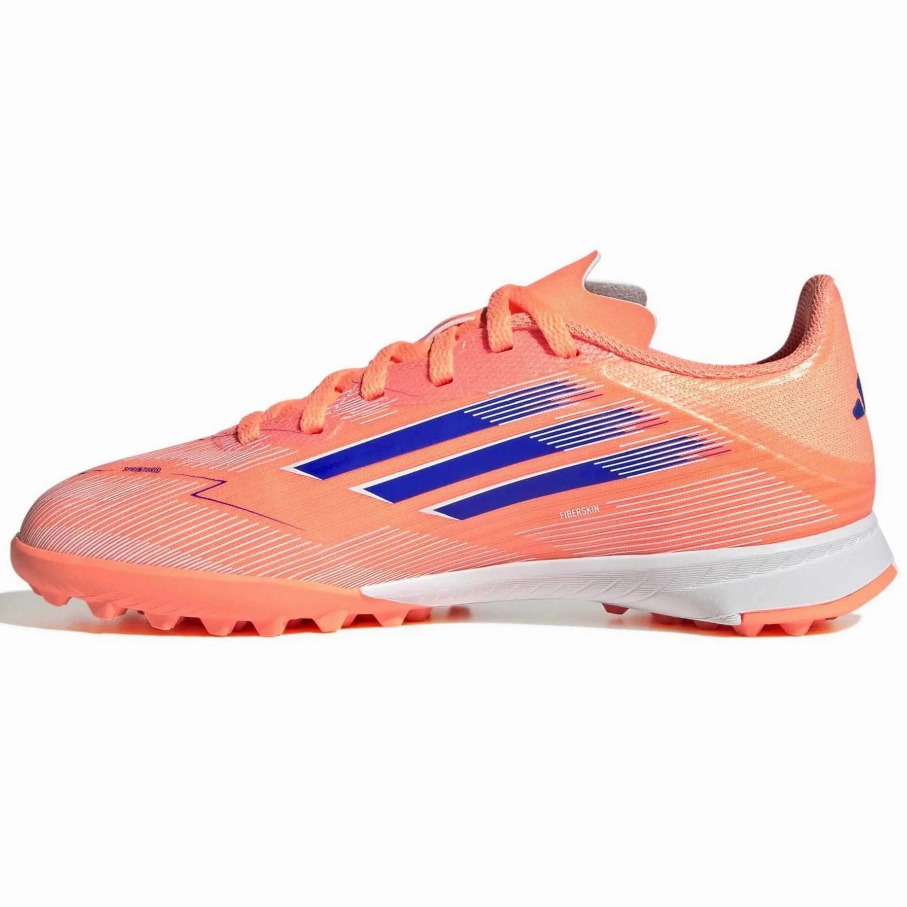 adidas JR F50 League Turf Soccer Shoes - Coral Blaze Pack (FA25) Teal Soccer Cleats