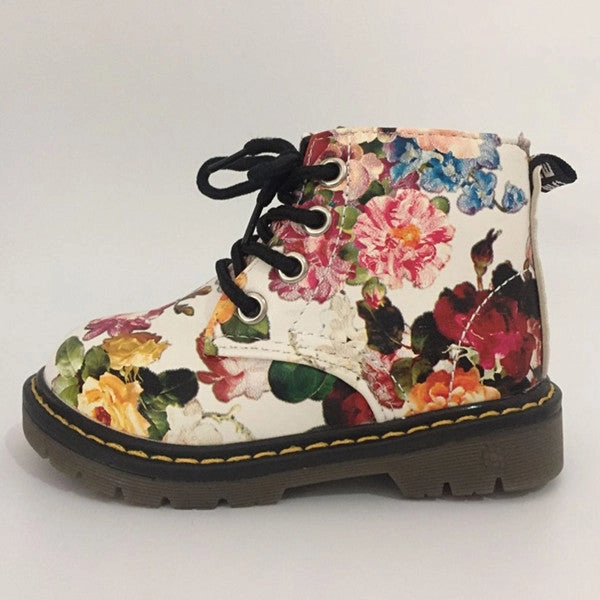 Dustin Johnson Golf Shoes Floral Flower Print Children Boots