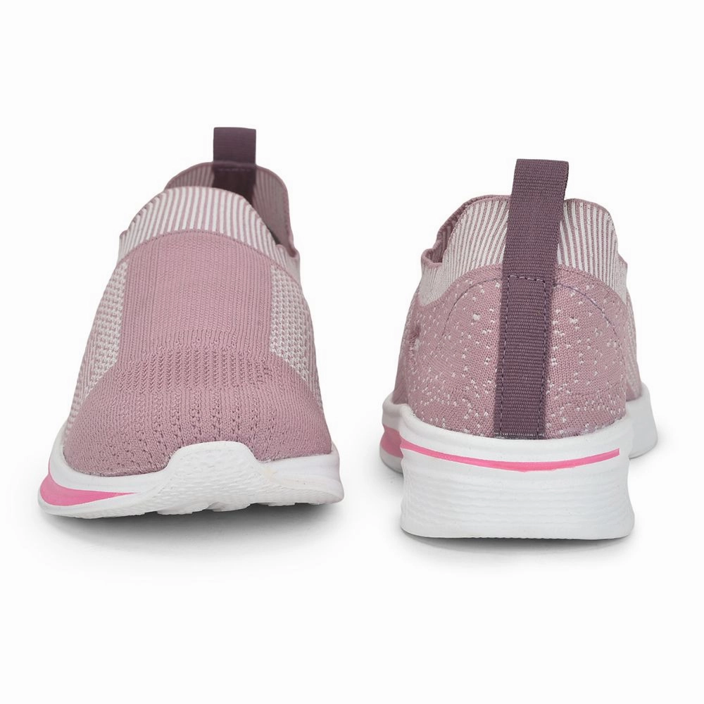 FORCE 10 Sports Non Lacing Shoe For Ladies (Pink) NORRIS-2E By Liberty Nano X1 Grit Training Shoes
