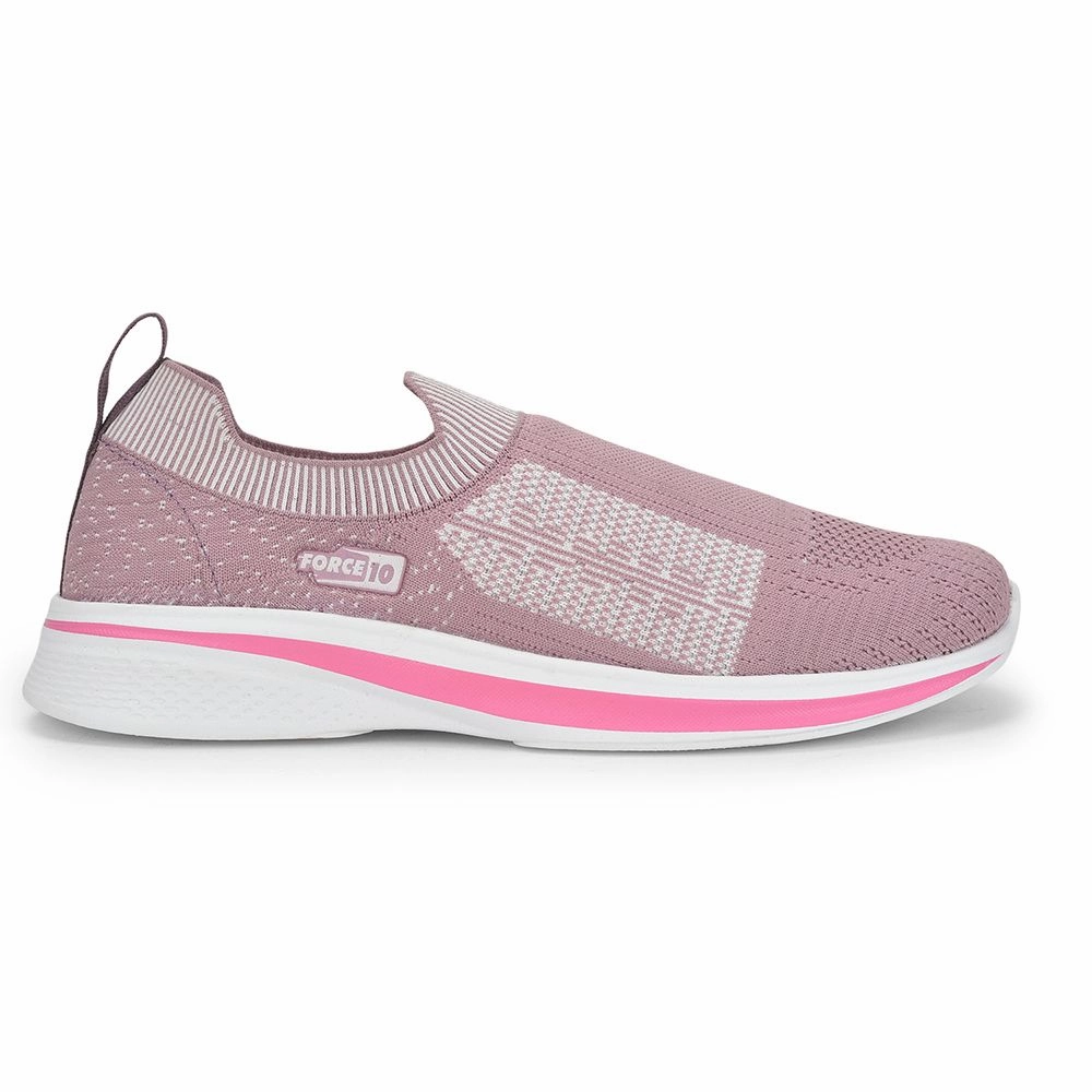 Haze Training Shoes FORCE 10 Sports Non Lacing Shoe For Ladies (Pink) NORRIS-2E By Liberty