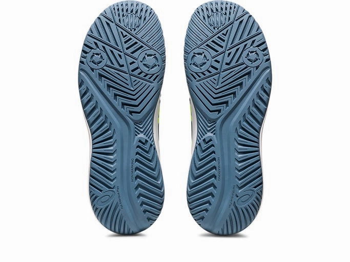 Slip On Skechers Tennis Shoes Asics Kids Gel Resolution 9 GS - Steel Blue/Hazard Green