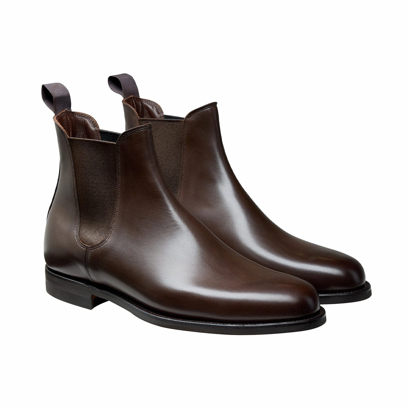 Margie Dark Brown Wax Calf Chelsea Boots Mens Designer