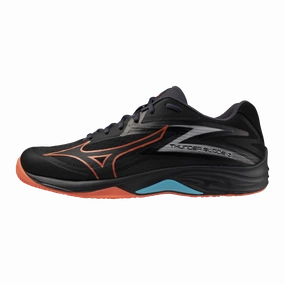 THUNDER BLADE Z - Black/Neon Flame/Peacock Blue (NEW) Asics Volleyball Shoes Hk